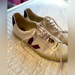 Veja size 11 sneakers. Gently used. White w red and navy details.